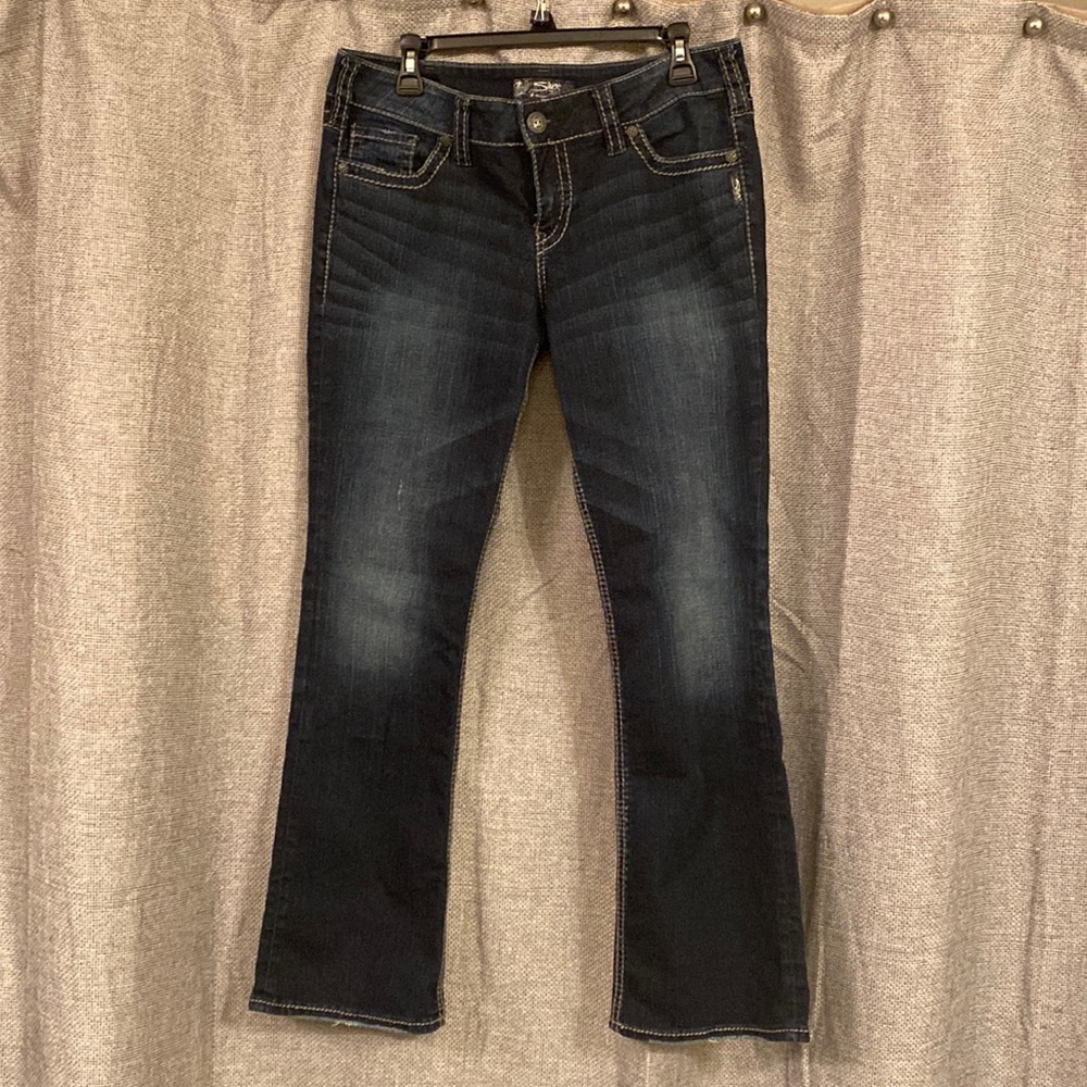 Silver Jeans Women's Boot Cut Jeans - Dark Blue